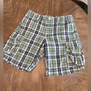 Ralph Lauren Polo Jeans company Plaid Men's Cargo Shorts - Green and Blue